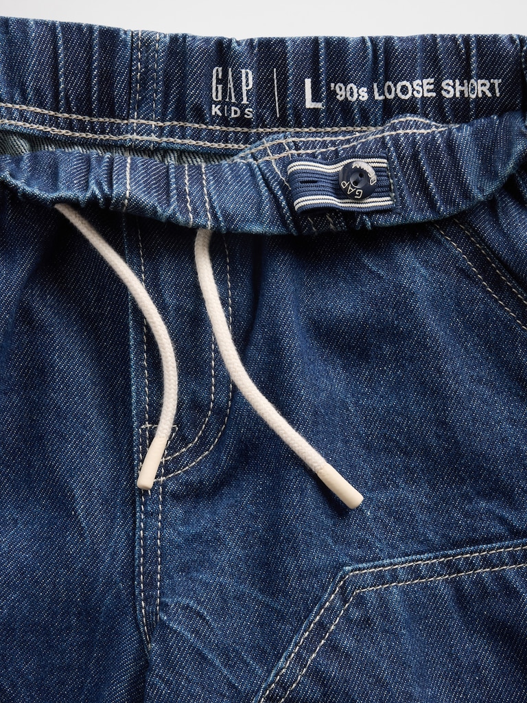 Kids '90s Loose Easy Denim Carpenter Shorts