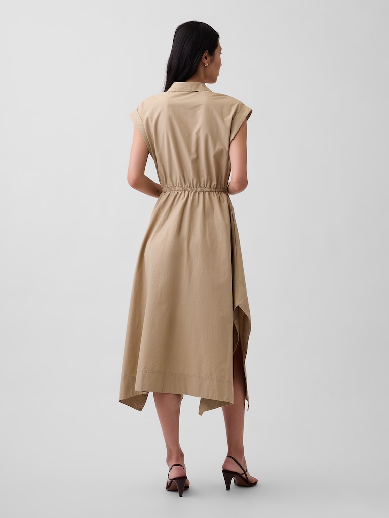 Poplin Handkerchief Shirtdress