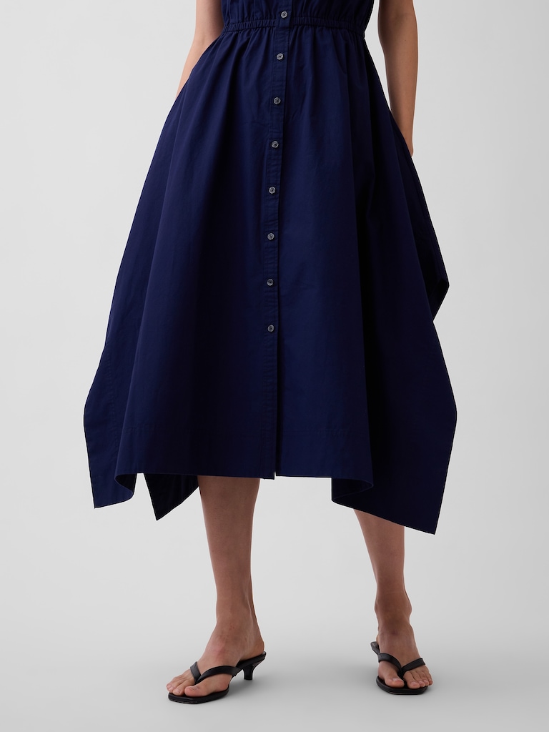 Poplin Handkerchief Shirtdress