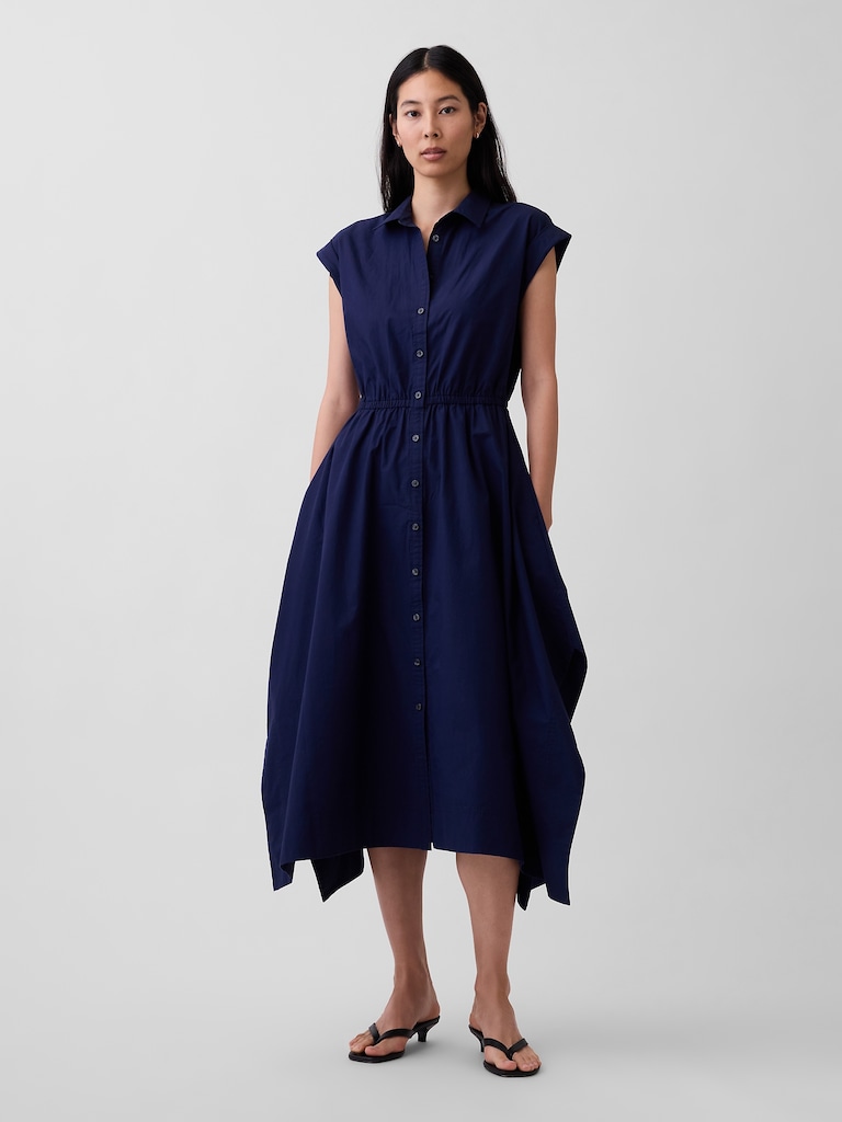 Poplin Handkerchief Shirtdress