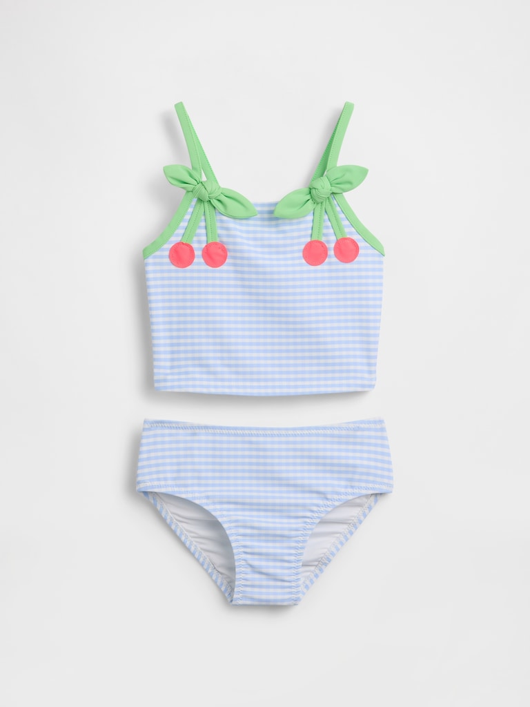 Baby & Toddler Cherry Gingham Swim Two-Piece