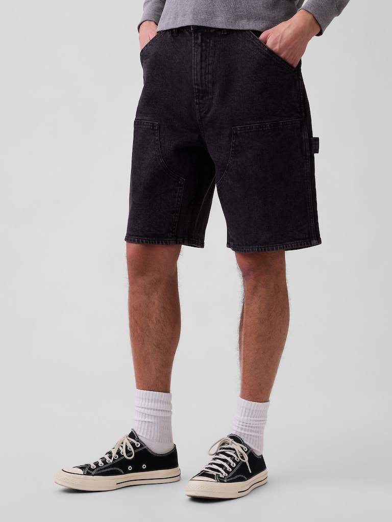 9" Denim Carpenter Shorts