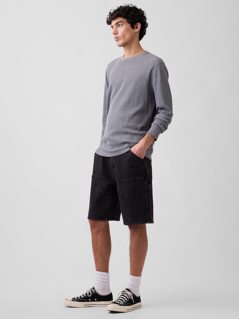 9" Denim Carpenter Shorts