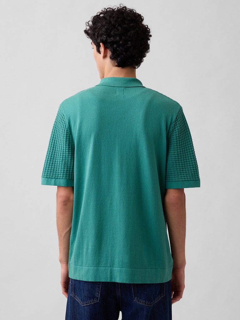 Textured Sweater Vacay Shirt