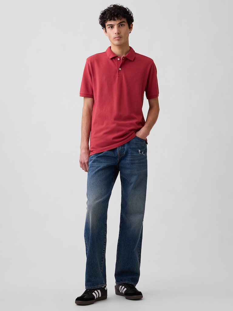 Stretch Pique Polo Shirt
