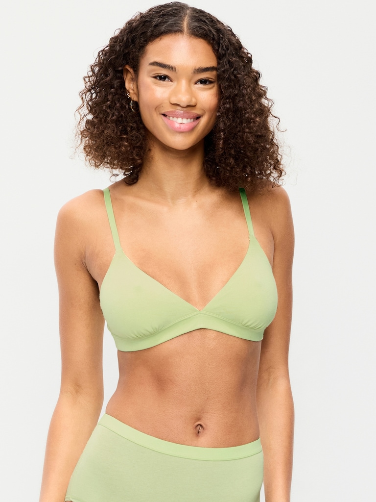 Everyday Cotton Triangle Bralette