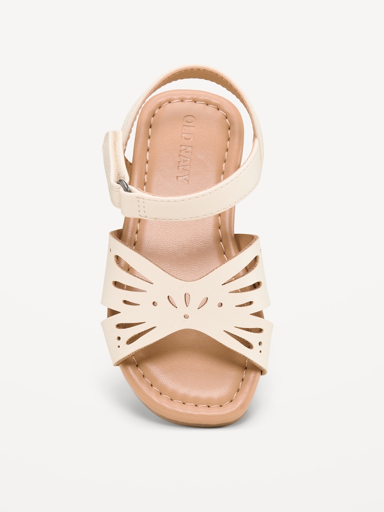 Faux-Leather Sandals for Toddler Girls
