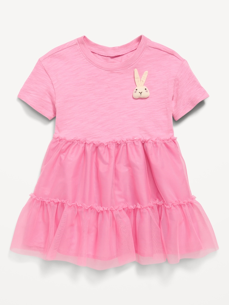 Short-Sleeve Tutu Dress for Toddler Girls