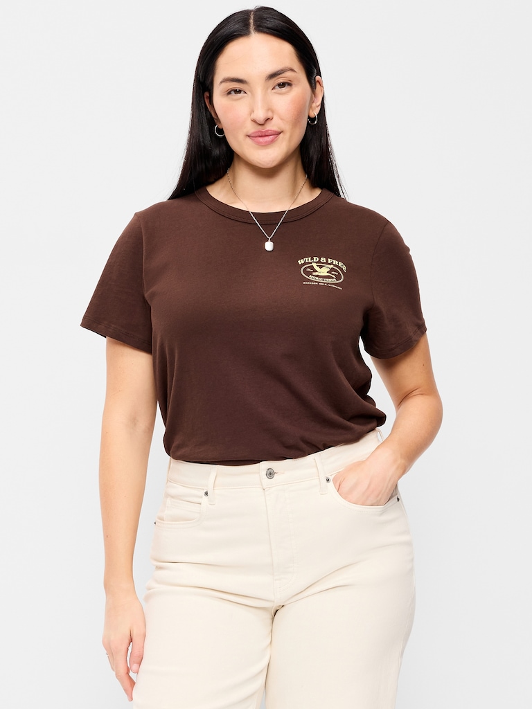 EveryWear Crew-Neck Graphic T-Shirt