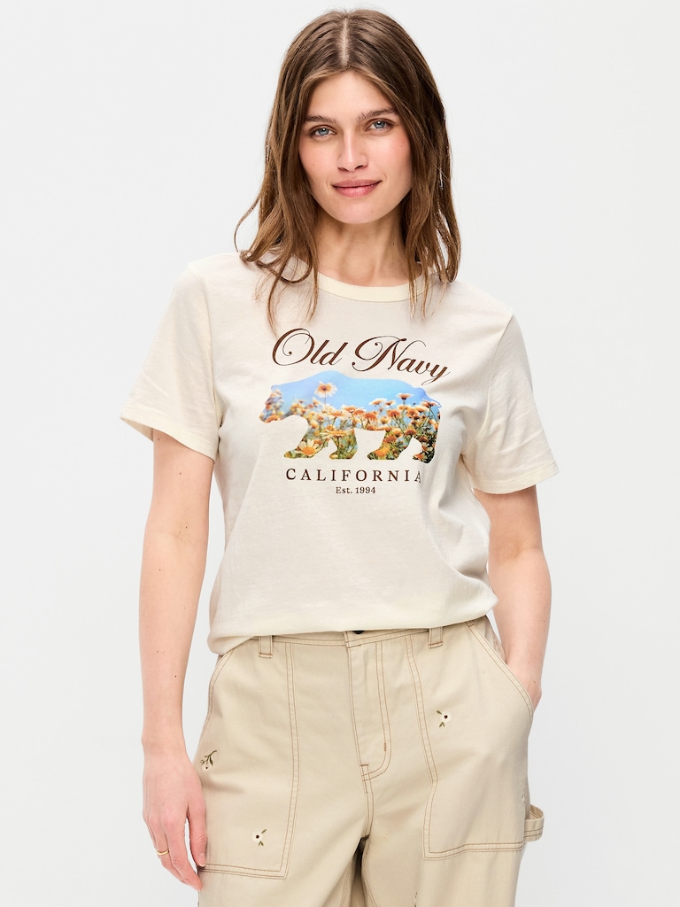 Crew-Neck Logo-Graphic T-Shirt