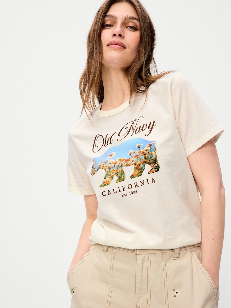 Crew-Neck Logo-Graphic T-Shirt