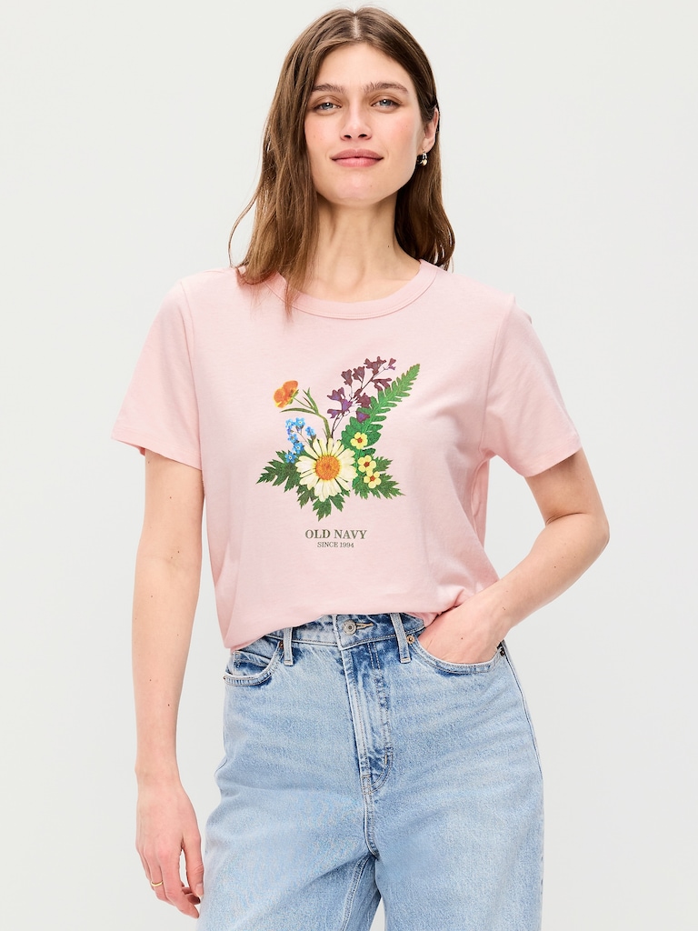 Crew-Neck Logo-Graphic T-Shirt