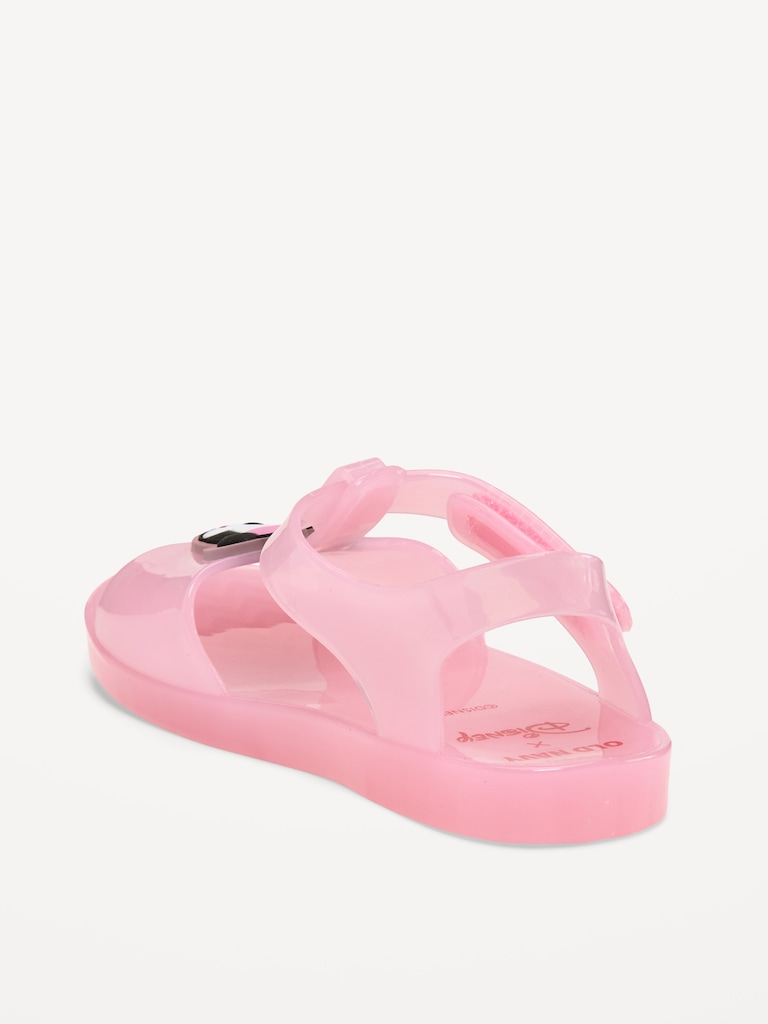 Disney© Minnie Mouse Jelly T-Strap Sandals for Toddler Girls