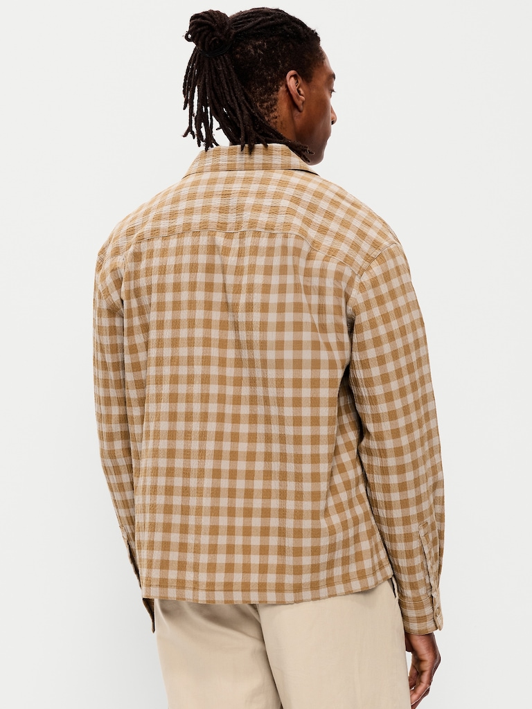 Loose Fit Cropped Shirt