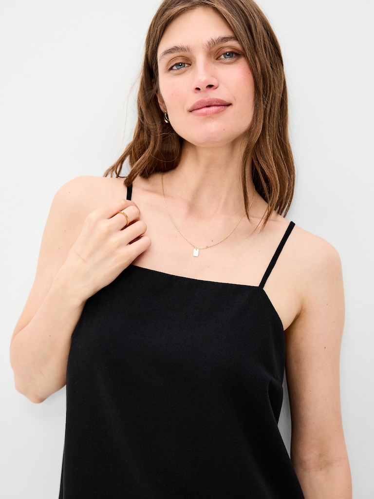 Strappy Mini Shift Dress