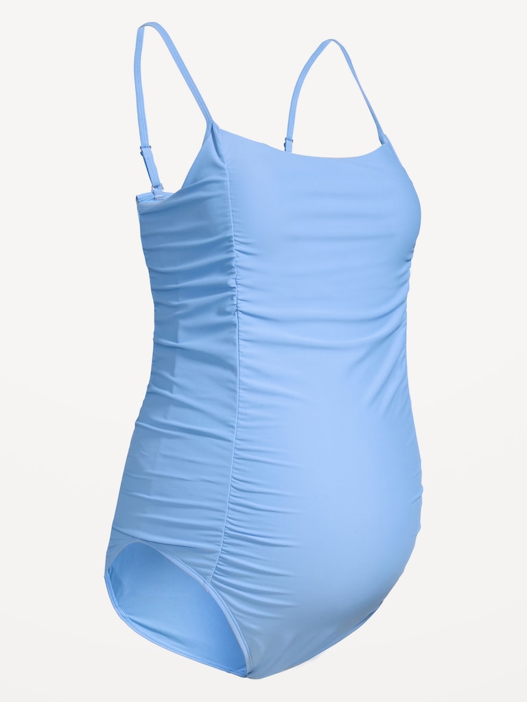 Maternity Ruched One-Piece Swimsuit