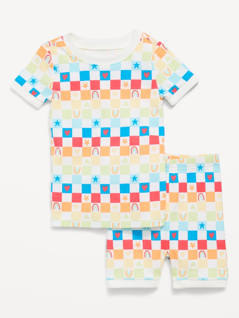 Printed Snug-Fit Pajama Set for Toddler & Baby