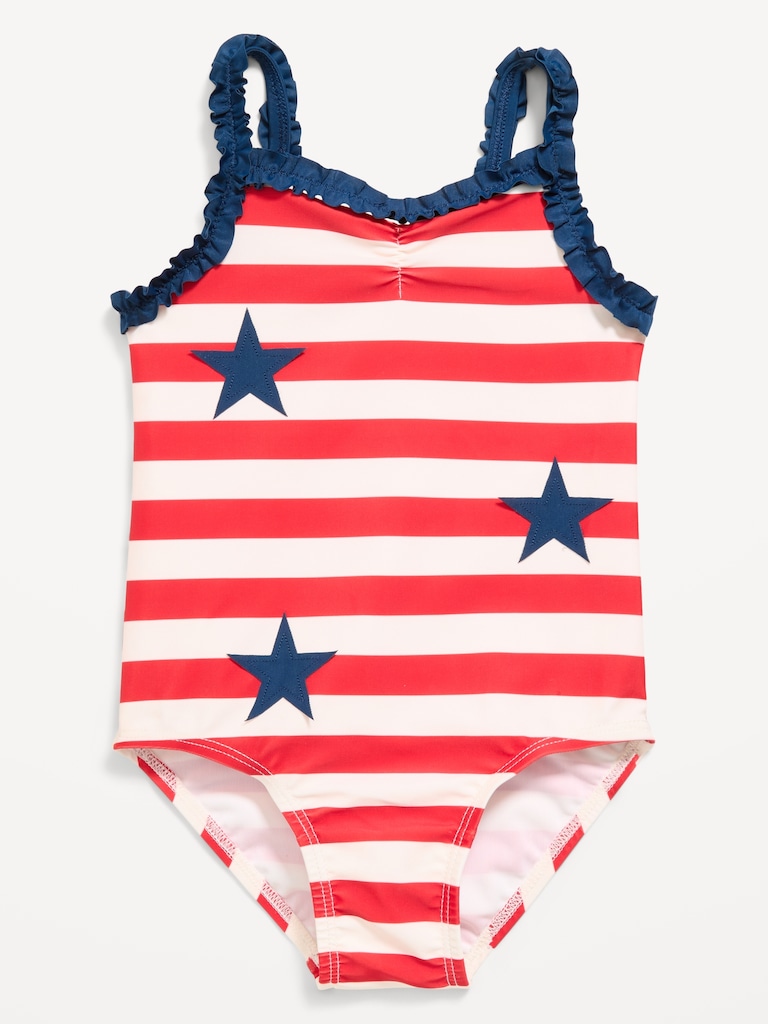 Printed One-Piece Swimsuit for Toddler Girls