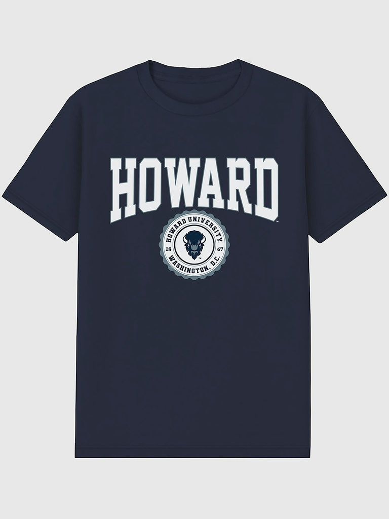 Howard University Collegiate Graphic T-Shirt for Men