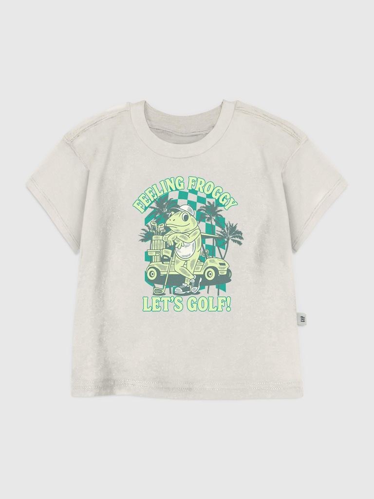 Toddler Froggy Golfing Graphic T-Shirt