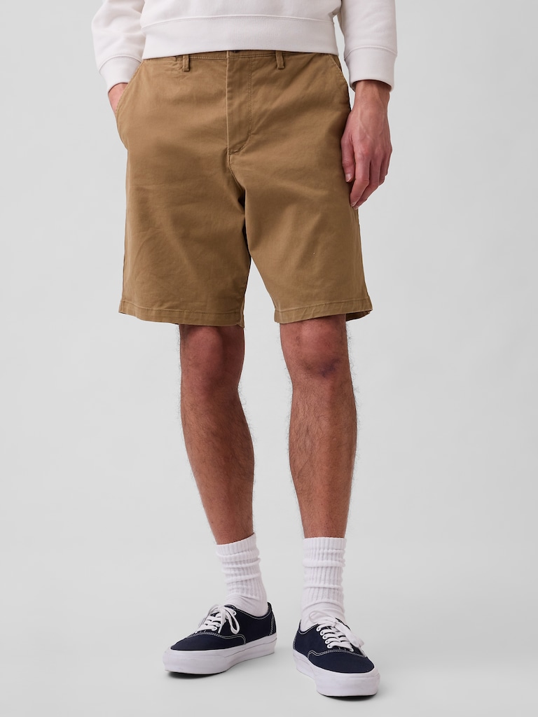 9" Essential Khaki Shorts