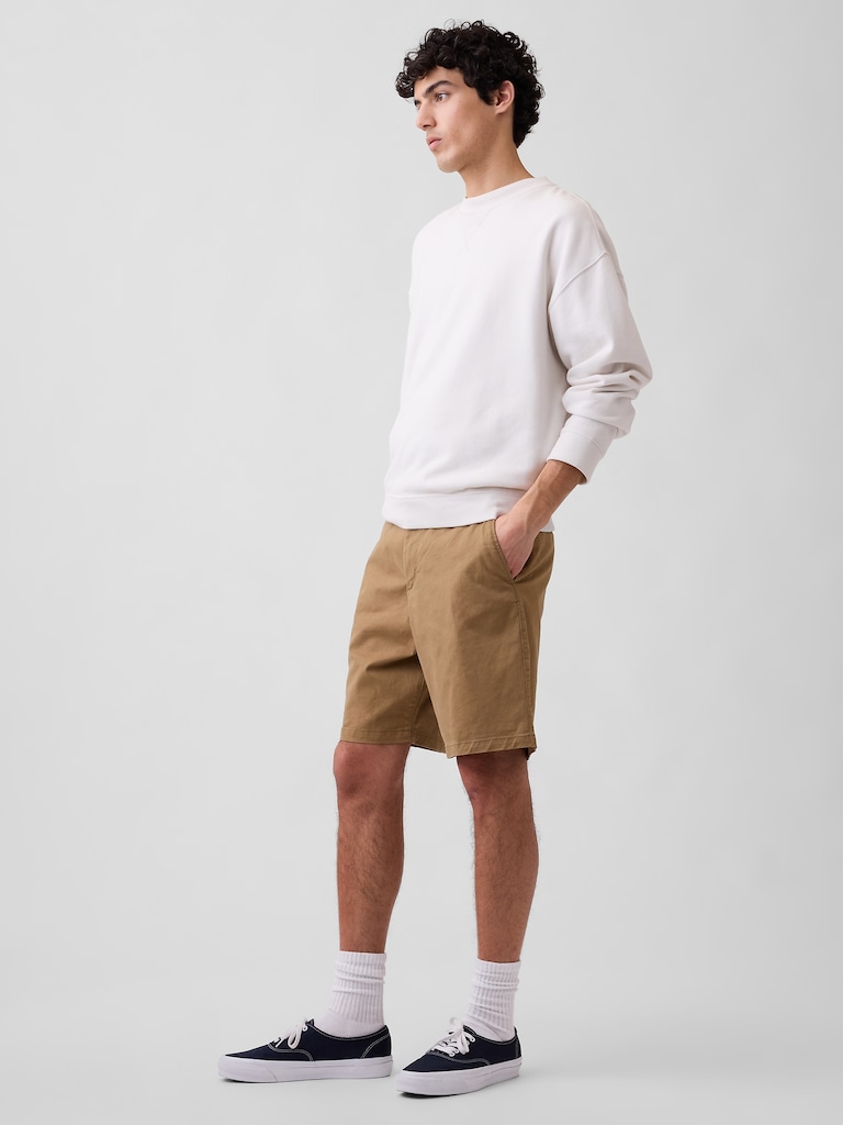 9" Essential Khaki Shorts