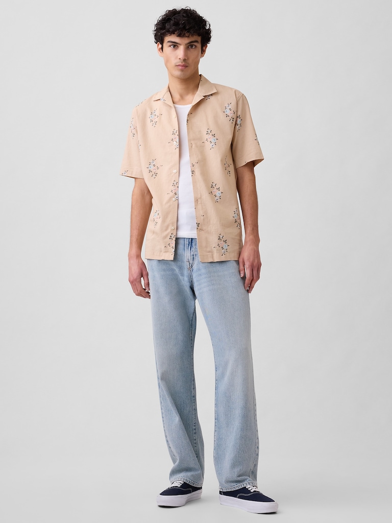Linen-Blend Vacay Shirt in Standard Fit
