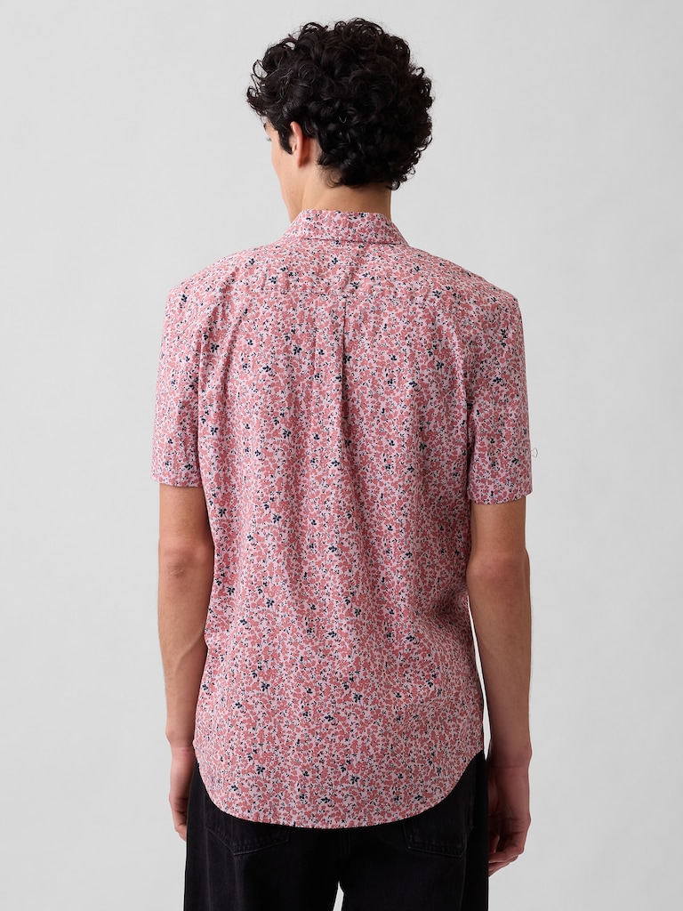 Stretch Poplin Shirt in Standard Fit