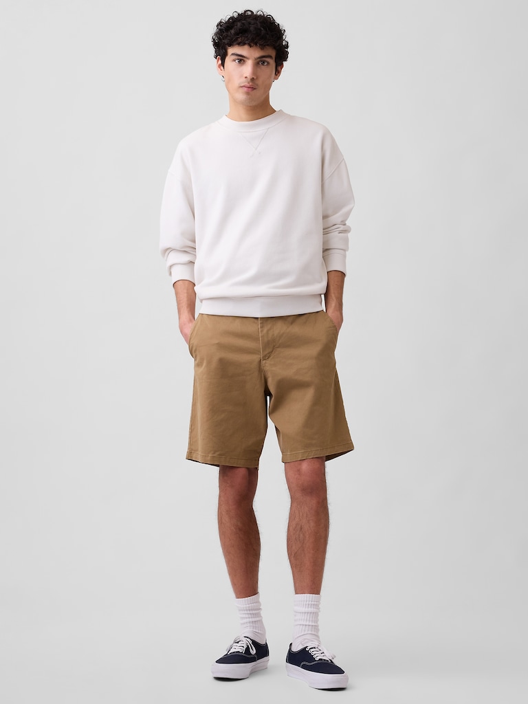 9" Essential Khaki Shorts