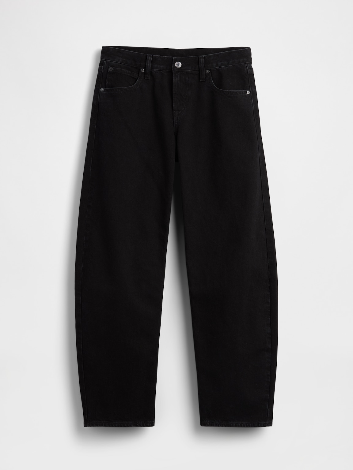 Low Rise Barrel Jeans