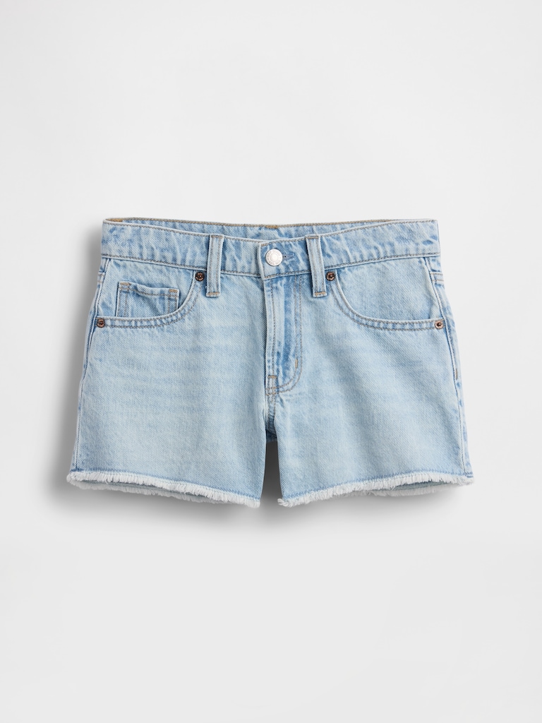 Kids Low Rise Stride Denim Shorts