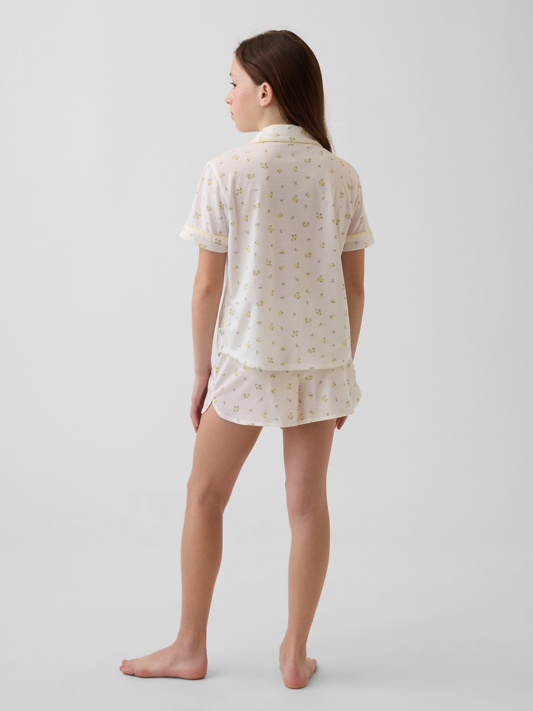 Kids Recycled PJ Short Set