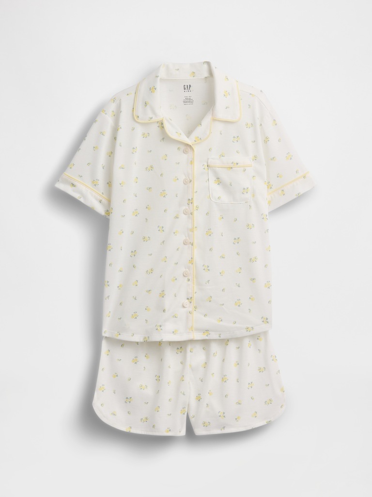 Kids Recycled PJ Short Set