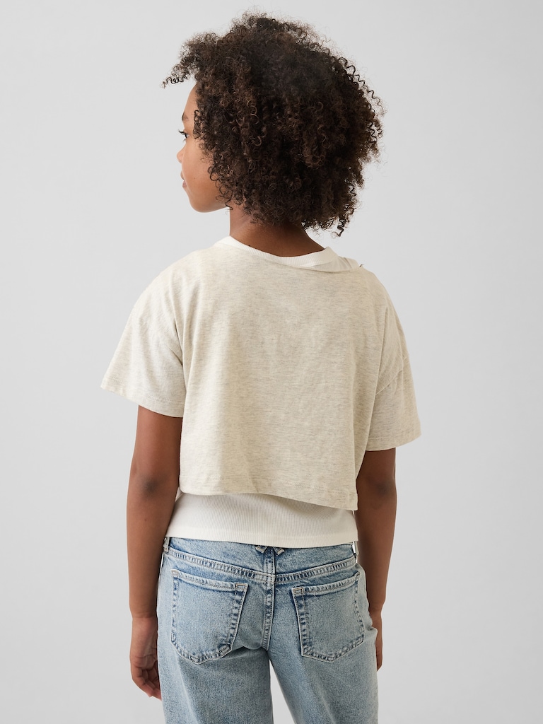 T-shirt surdimensionné à encolure large pour Enfant