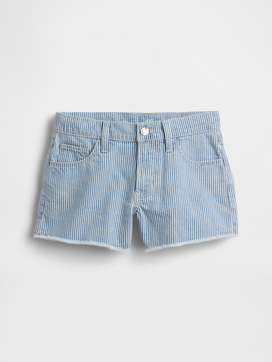 Kids Low Rise Stride Denim Stripe Shorts