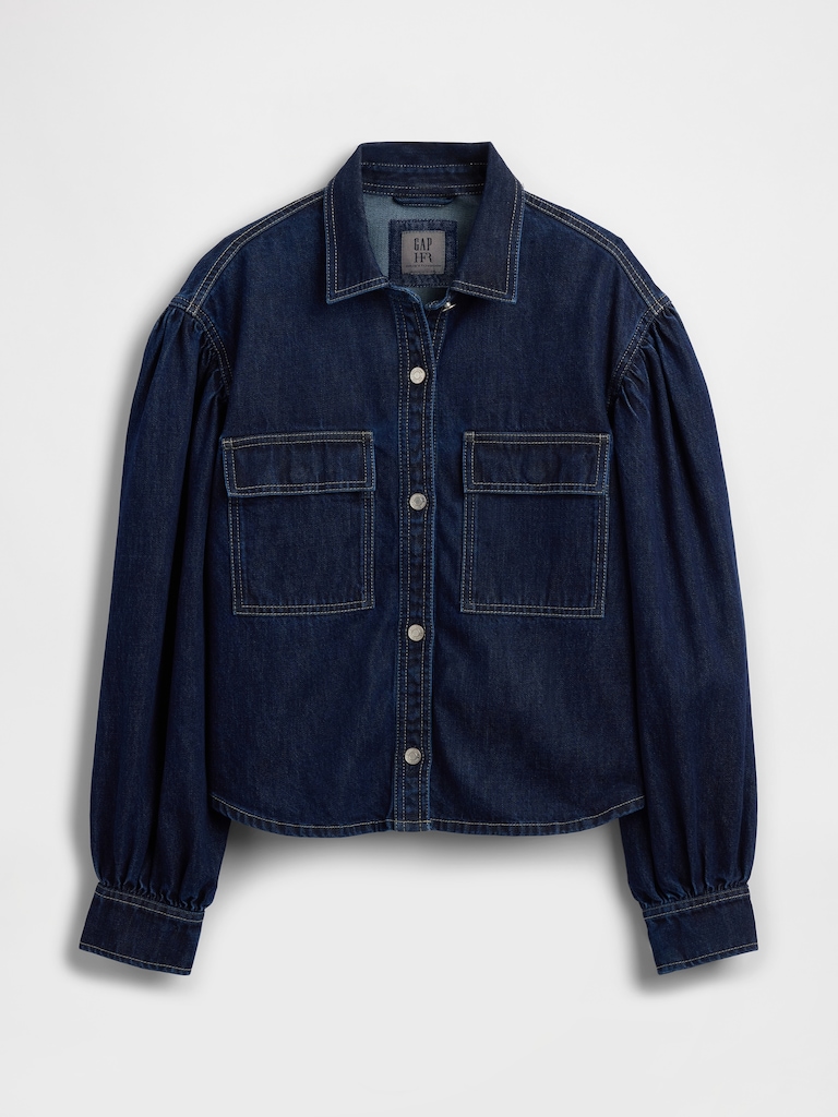 Gap × HFR Balloon-Sleeve Denim Shirt by LaTouché