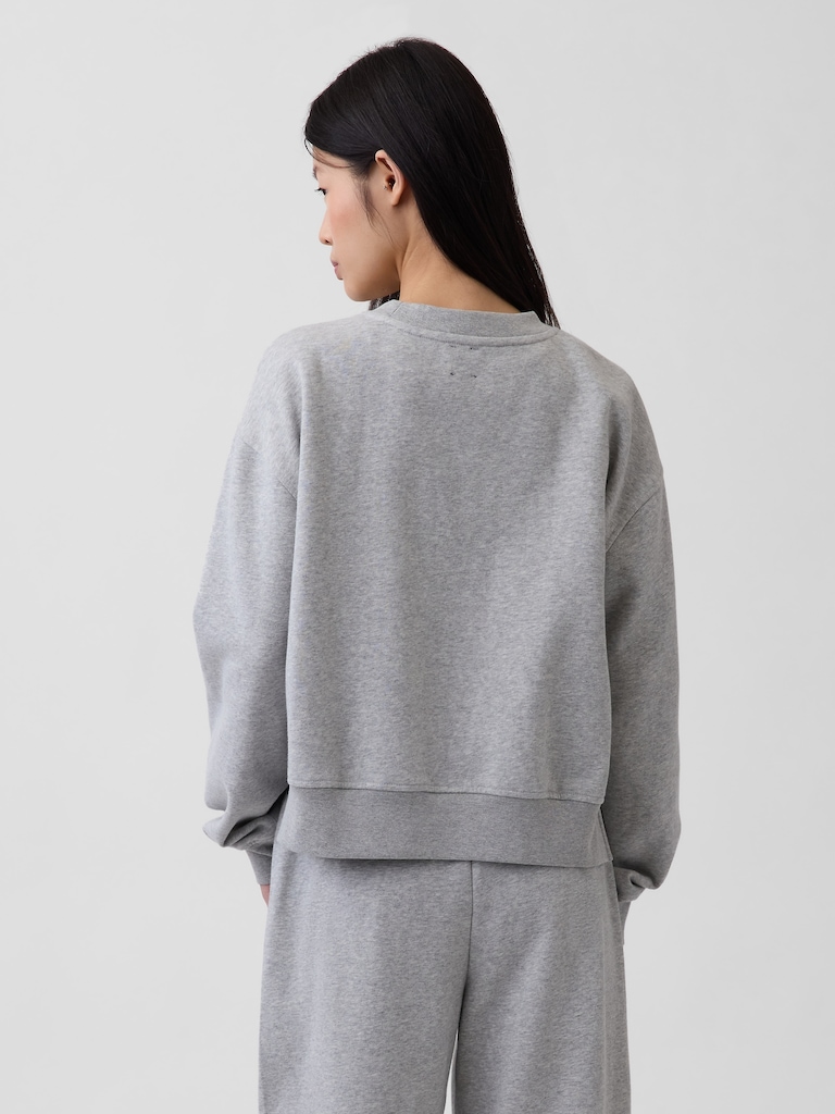VintageSoft Oversized Split-Hem Sweatshirt