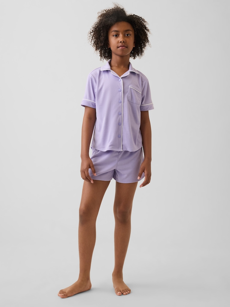 Kids Recycled PJ Short Set