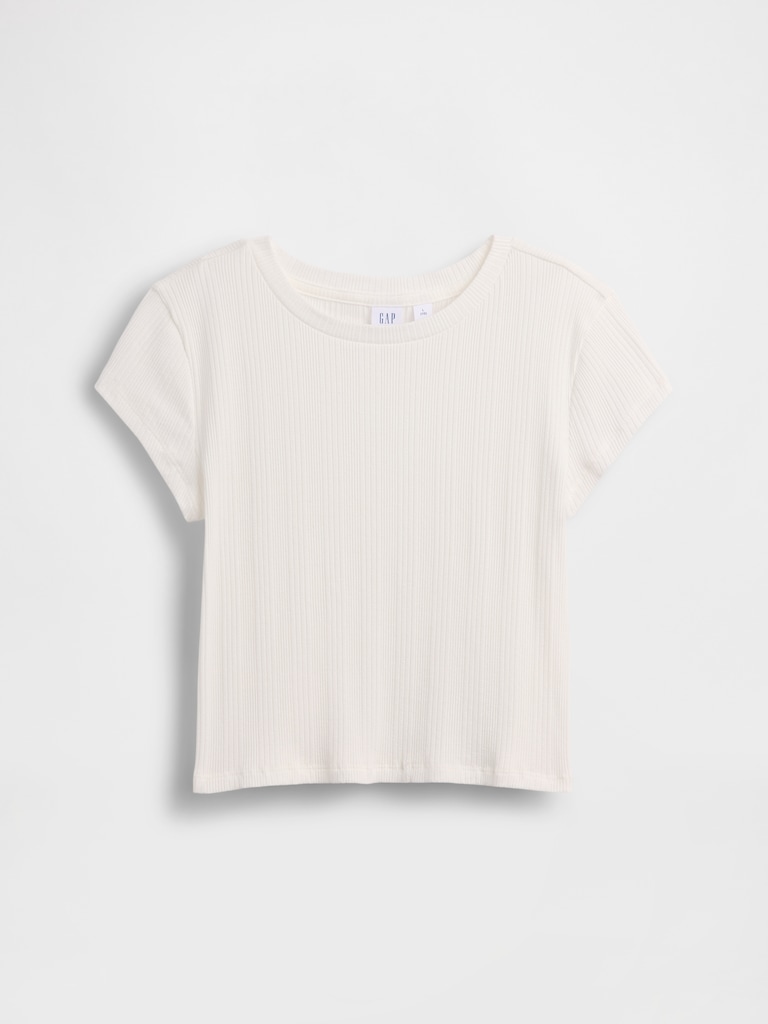 Kids Variegated Rib Fitted T-Shirt