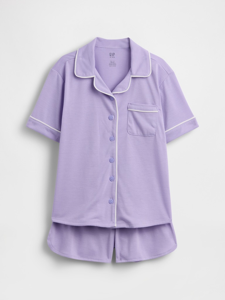 Kids Recycled PJ Short Set