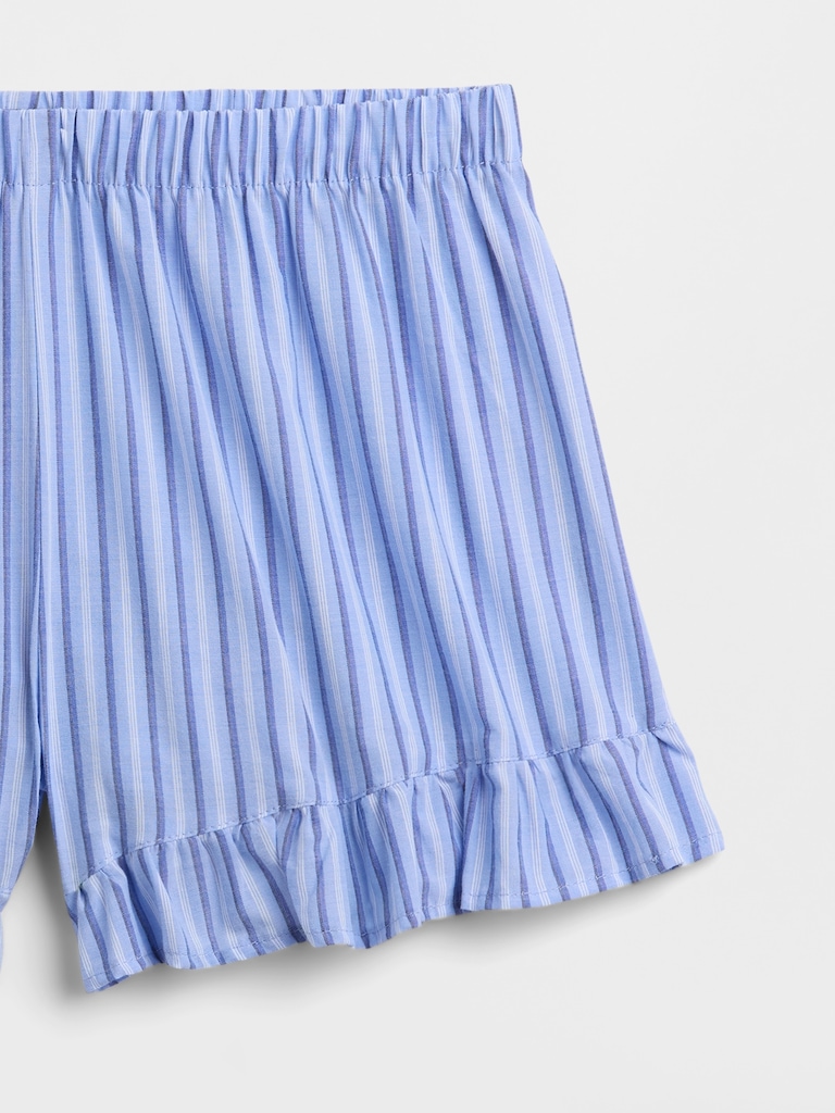 Ruffle Poplin PJ Shorts