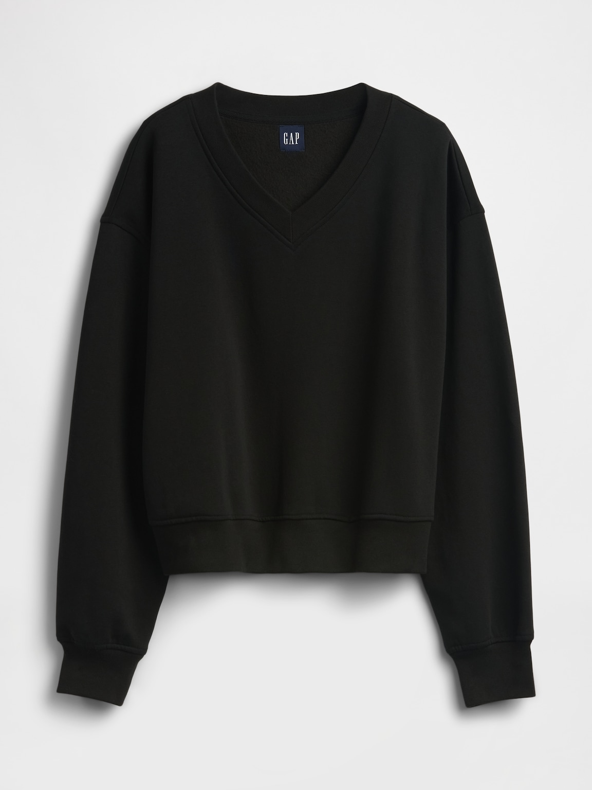 VintageSoft Oversized V-Neck Sweatshirt