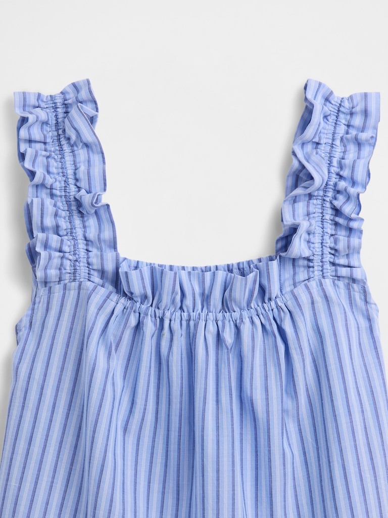 Ruffle Poplin PJ Top