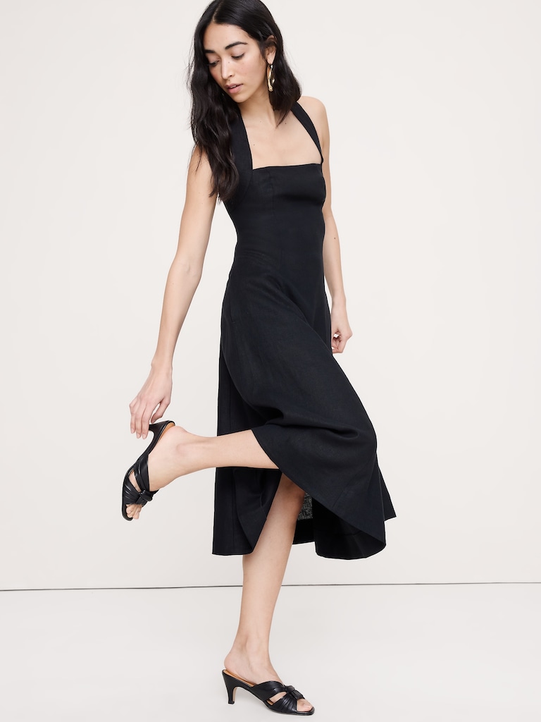 Italian Leather Soft-Knot Heeled Sandal