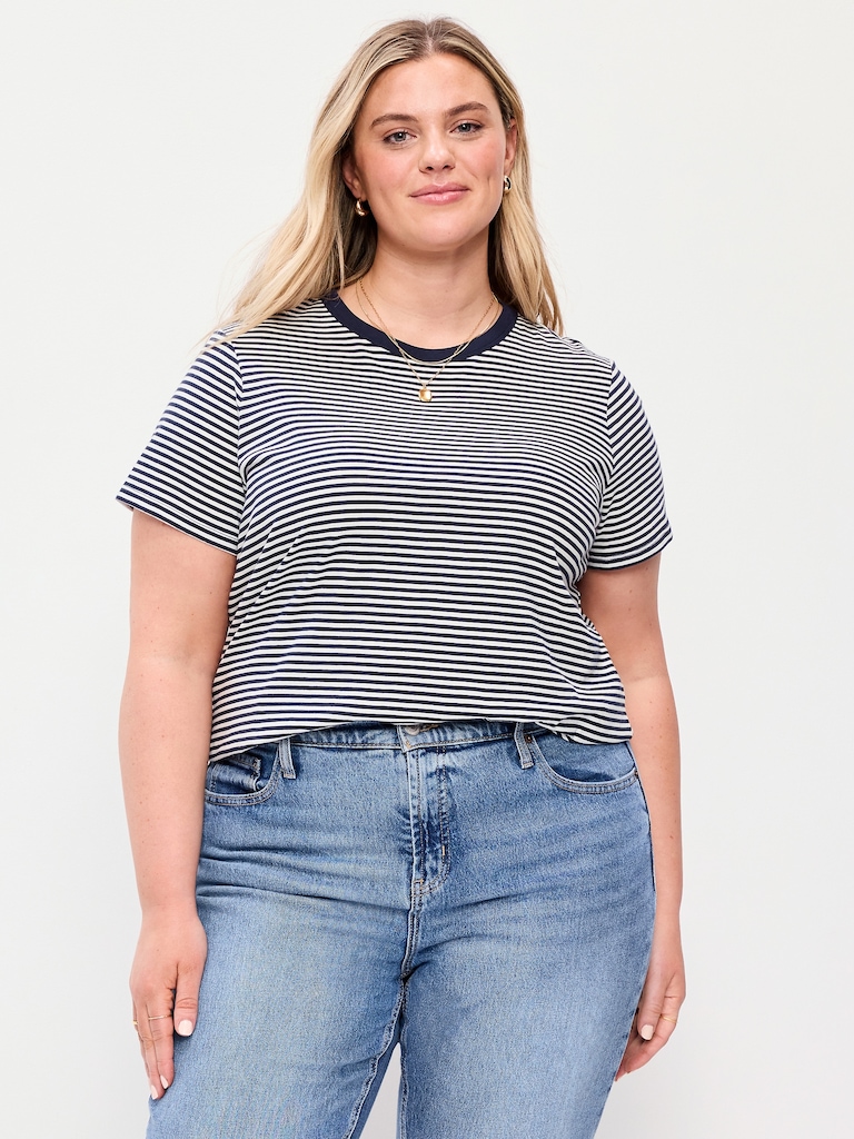 EveryWear Crew-Neck Striped T-Shirt