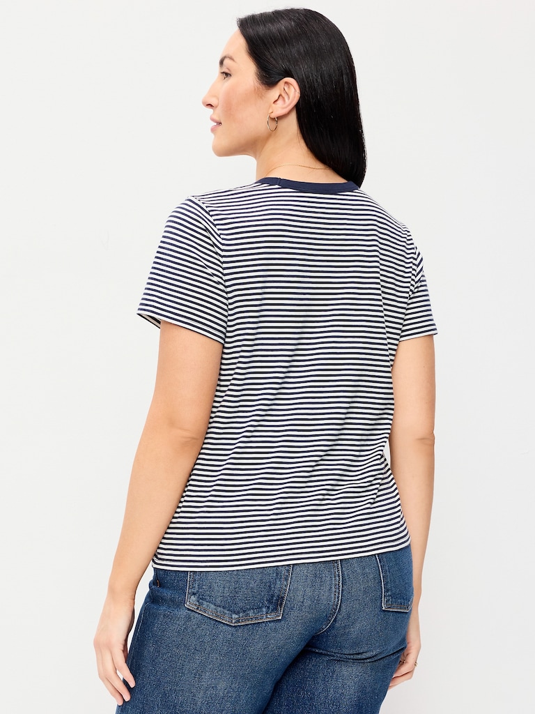 EveryWear Crew-Neck Striped T-Shirt