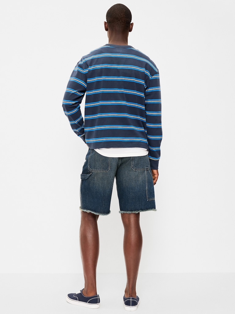 Baggy Carpenter Jean Shorts-- 10-inch inseam