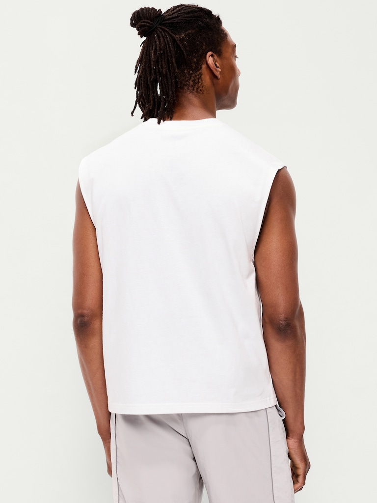 Heavyweight Cropped Boxy Muscle Tank
