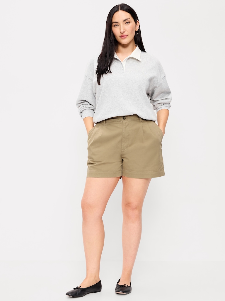 High-Waisted OGC Chino Shorts -- 4-inch inseam