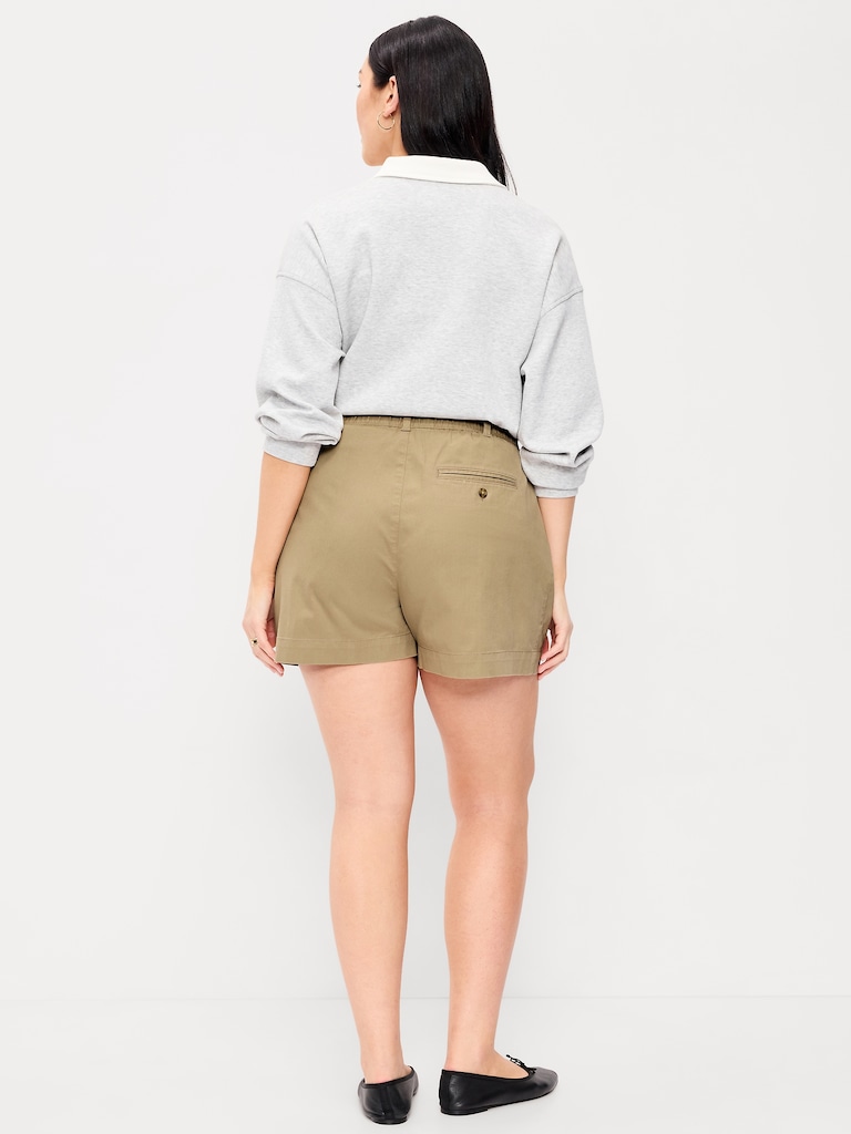 High-Waisted OGC Chino Shorts -- 4-inch inseam